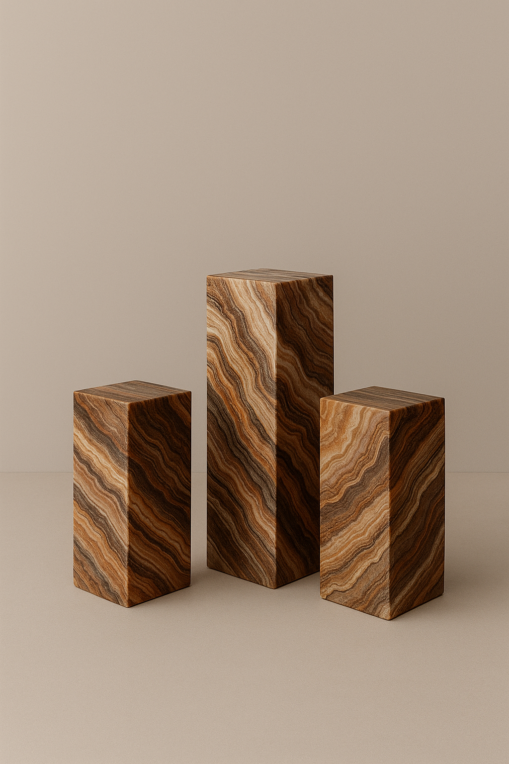 Travertine Side Tables