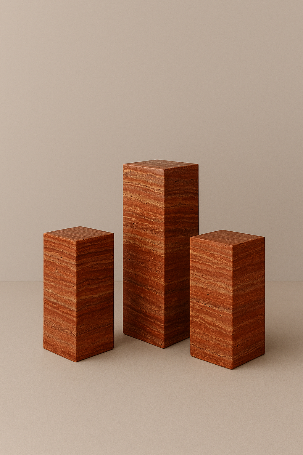 Travertine Side Tables